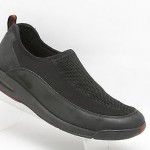 Mens shoes COLE HAAN Nike AIR black leather mesh slip on mocs loafers sz 10.5 M