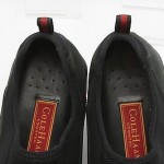 Mens shoes COLE HAAN Nike AIR black leather mesh slip on mocs loafers sz 10.5 M