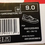 Supreme X Comme des Garcons CDG Vans Era NAVY Sz. 9 ***NEW***