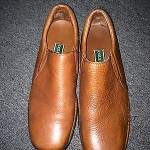 COLE HAAN, Mens Size 10 1/2 M shoes, slip on, brown Leather, Great condition!
