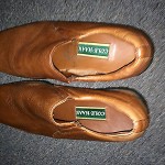COLE HAAN, Mens Size 10 1/2 M shoes, slip on, brown Leather, Great condition!