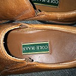 COLE HAAN, Mens Size 10 1/2 M shoes, slip on, brown Leather, Great condition!