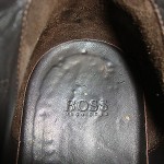 HUGO BOSS BROWN LEATHER ANKLE BOOTS MENS SIZE 7 US SLIP ON FORMAL RETAIL $225