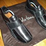 Cole Haan Nike Air Shoes Size 10 Black Leather Men Excellent $190