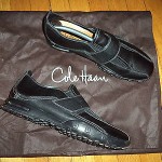 Cole Haan Nike Air Shoes Size 10 Black Leather Men Excellent $190