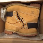 Timberland Brown Leather Boots Mens Size 9 Wheat 18094 Waterproof