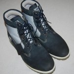 Mens TIMBERLAND Waterproof Genuine Leather Boots – Size 11.5 – Blue/Grey
