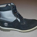 Mens TIMBERLAND Waterproof Genuine Leather Boots – Size 11.5 – Blue/Grey