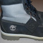 Mens TIMBERLAND Waterproof Genuine Leather Boots – Size 11.5 – Blue/Grey