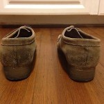 Clarks Women’s Wallabee Shoe size 9 1/2, Taupe Distressed