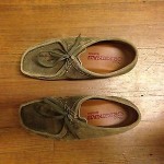 Clarks Women’s Wallabee Shoe size 9 1/2, Taupe Distressed