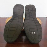 Mens sz 11 M black leather lightweight Clarks slip on dress or casual shoes