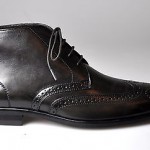 $495 NIB Hugo Boss Dark Brown Matans Wing Tip Dress Boots 10