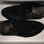 Mens Cole Haan Black Leather Sneakers Shoes Sz. 8.5 M
