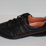 Hugo Boss Orange Label Black Leather Fashion Sneaker Trainer Size 46 US 12.5/13