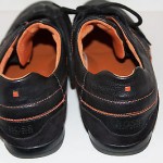 Hugo Boss Orange Label Black Leather Fashion Sneaker Trainer Size 46 US 12.5/13