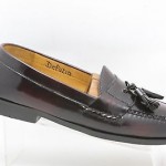 NICE! Mens shoes COLE HAAN burgundy leather tassel loafers sz  8 D