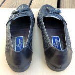 BRAGANO BY COLE HAAN MEN’S SZ 10.5 TASSEL LOAFERS SLIPON BLACK LEATHER SHOES