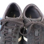 DIESEL, Brown Leather Stripe Fashion Sneakers. Sz 8.5 M