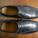 Cole Haan Mens Black Leather shoes Nike Air loafers size 8 New Store Display