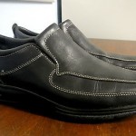 Cole Haan Mens Black Leather shoes Nike Air loafers size 8 New Store Display