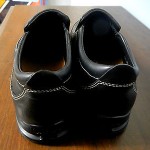 Cole Haan Mens Black Leather shoes Nike Air loafers size 8 New Store Display