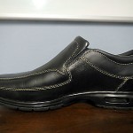 Cole Haan Mens Black Leather shoes Nike Air loafers size 8 New Store Display