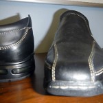 Cole Haan Mens Black Leather shoes Nike Air loafers size 8 New Store Display