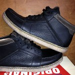 Clarks Originals $130 Unari Mens US 11 Shoe Black Leather Boot Wallabee