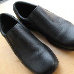 Men’s COLE HAAN Black Leather Winter Clog style Slip-on Shoes Sz 10