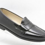 WORN ONCE! Mens shoes COLE HAAN black box leather slip on penny loafers sz 8 D