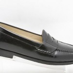 WORN ONCE! Mens shoes COLE HAAN black box leather slip on penny loafers sz 8 D