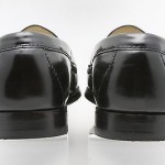 WORN ONCE! Mens shoes COLE HAAN black box leather slip on penny loafers sz 8 D