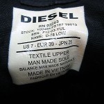 Diesel Men’s D-78 Low Sneaker Black US Size 7 M HIJK