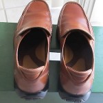 Men’s Cole Haan Nike Air smooth/pebbled brown leather slip ons loafers sz 11.5M