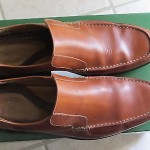 Men’s Cole Haan Nike Air smooth/pebbled brown leather slip ons loafers sz 11.5M