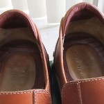 Men’s Cole Haan Nike Air smooth/pebbled brown leather slip ons loafers sz 11.5M
