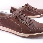 Mens 10 M COLE HAAN Nike Air Brown Leather Casual Fashion Sneakers Shoes