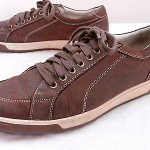 Mens 10 M COLE HAAN Nike Air Brown Leather Casual Fashion Sneakers Shoes