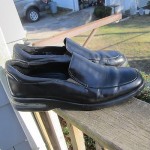 Cole Haan NIKE AIR Slip On Black Leather Mens Loafer Shoes  11.5 M
