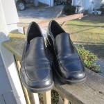Cole Haan NIKE AIR Slip On Black Leather Mens Loafer Shoes  11.5 M