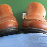 Men’s Cole Haan Nike Air smooth/pebbled brown leather slip ons loafers sz 11.5M