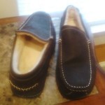 COLE HAAN DRIVING SHOES – BROWN LEATHER – LINED –  NEVER WORN.