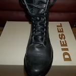 MENS DIESEL BASKET BUTCH BOOTS. SHOES SIZE 10.5 BLACK, NEW WITH BOX!!!