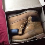 Men’s Timberland boots wheat/ nu buck size 12
