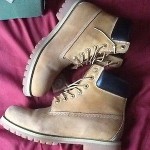 Men’s Timberland boots wheat/ nu buck size 12