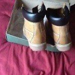 Men’s Timberland boots wheat/ nu buck size 12