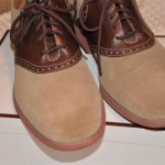 Mens Cole Haan Size 10 M Brown/Beige Suede Saddle Shoes GREAT Condition