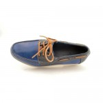 Cole Haan Fire Island Boat Mens Size 10.5 Blue Leather Boat Shoes