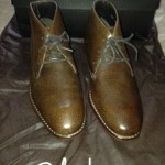 Cole Haan Brown Grain Leather Lace Up Boot 8.5 Nike Air NWB